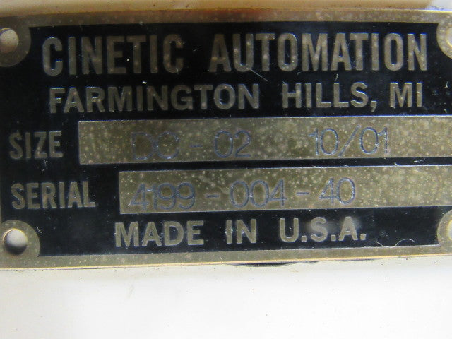 Ingersoll Cinetic Automation Size DC/02 Spindle Drive Control Test Station