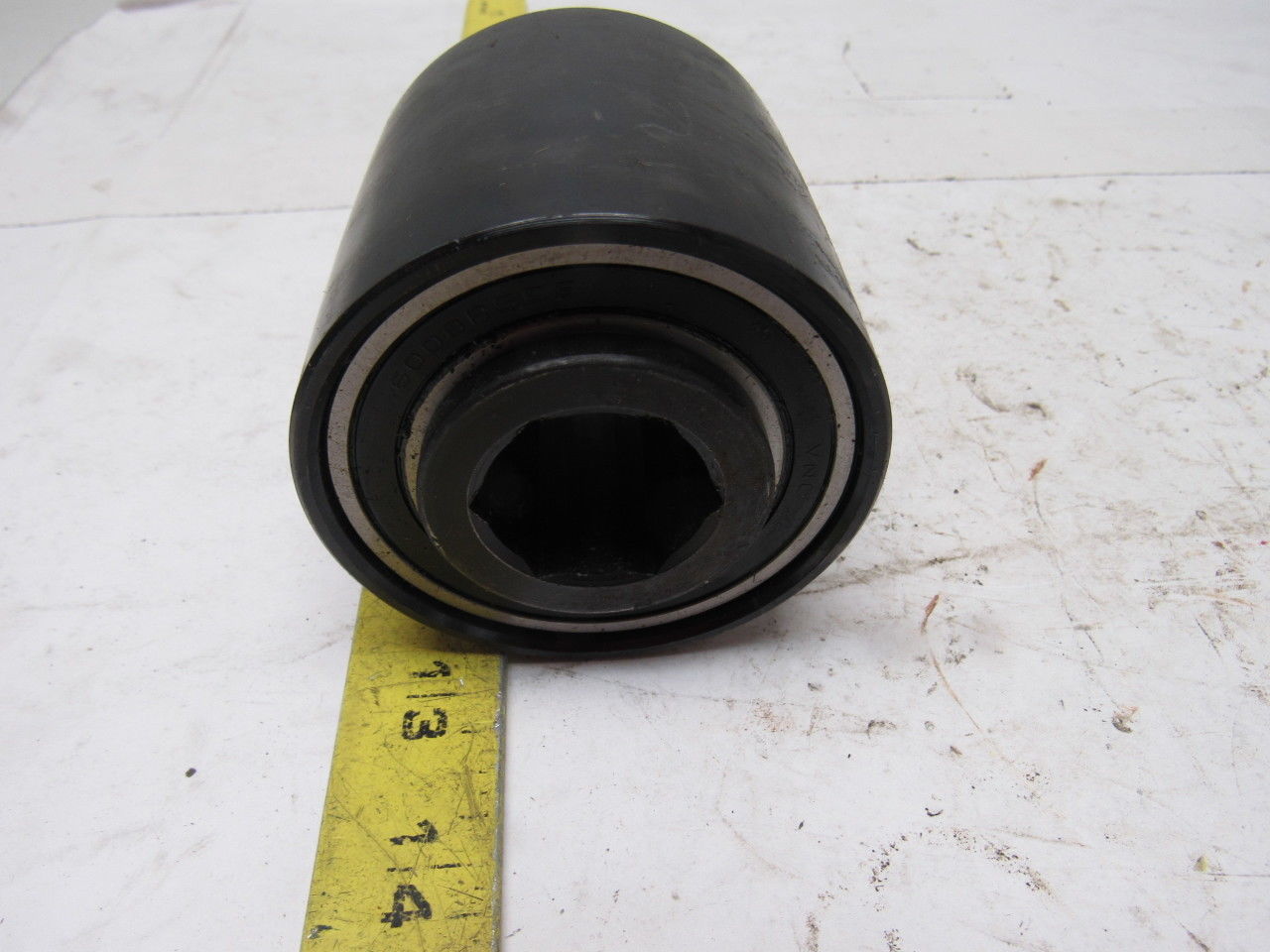 Dematic 0072513081 3" OD X 2-5/8" End Roller Crowned Face 1-1/16" Hex Bore