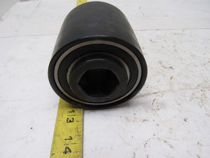 Dematic 0072513081 3" OD X 2-5/8" End Roller Crowned Face 1-1/16" Hex Bore