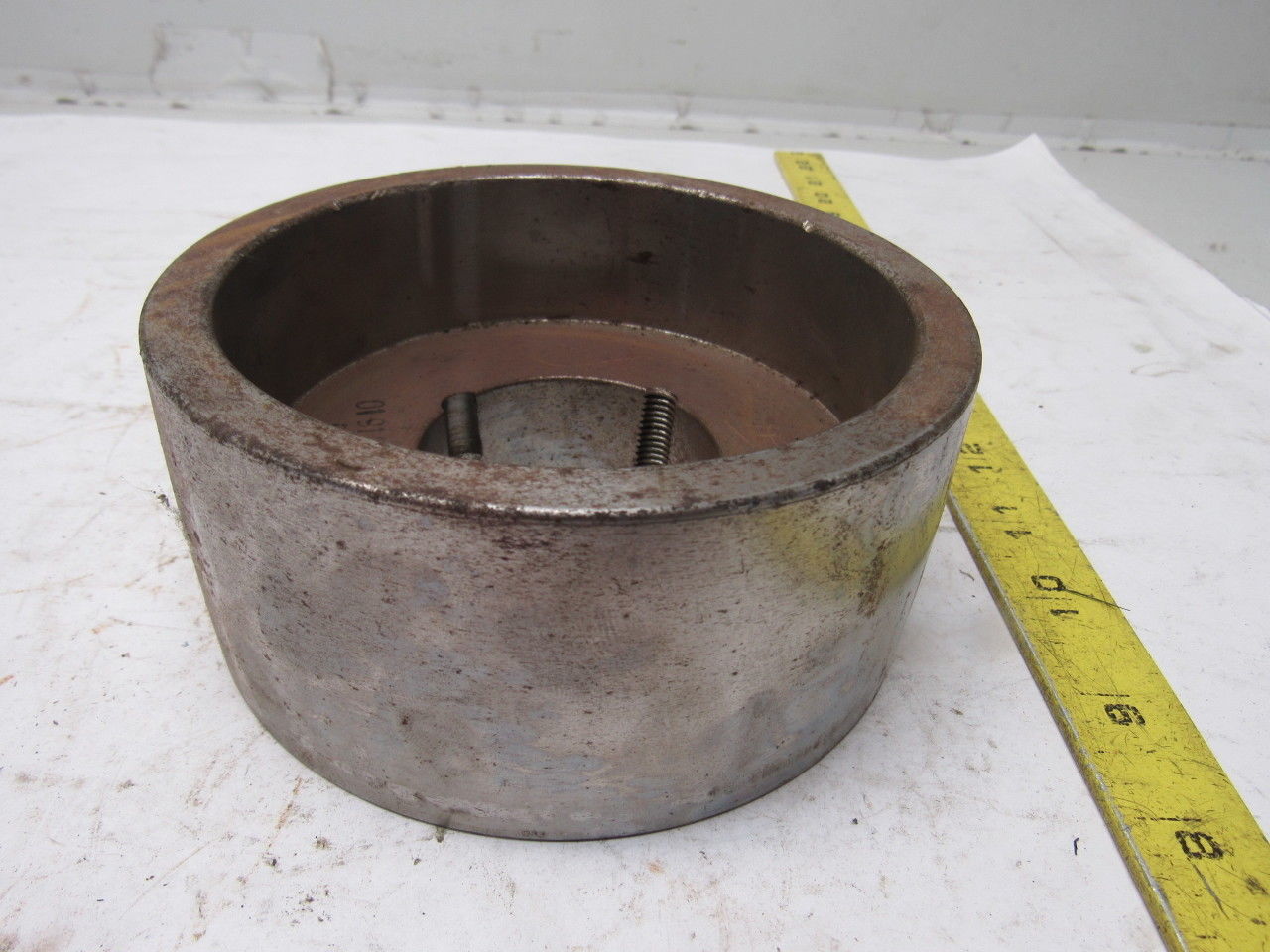 Micro MFG 5.28" x 2-3/8" Wide Crowned Face End Pulley Taperlock Bushed 1610