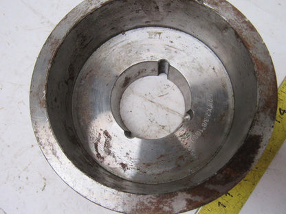 5.28" x 2-3/8" Wide Crowned Face End Pulley Taperlock Bushed 1610