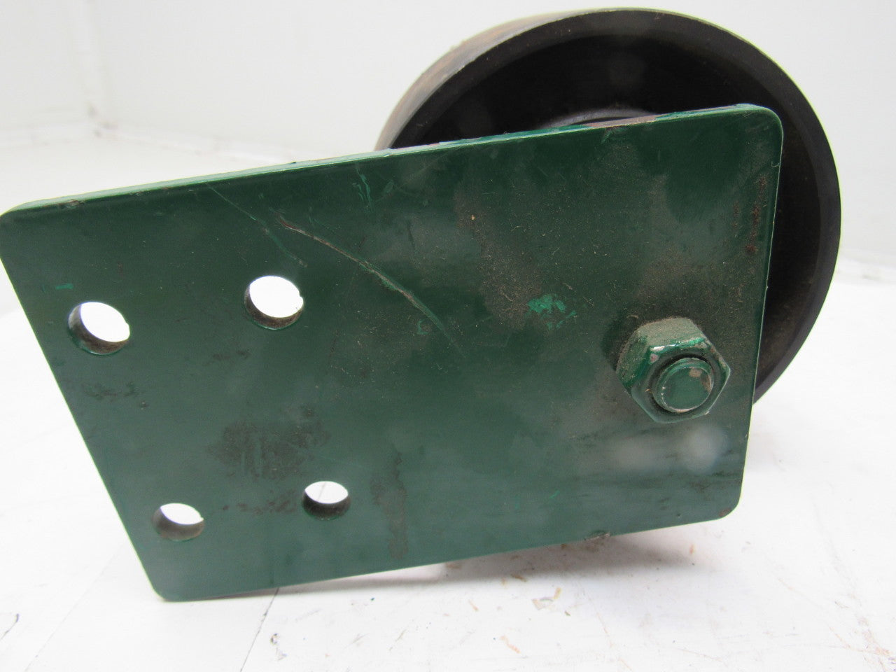 Dematic 5-1/2" x 2-5/8" Crowned Face End Roller 1-1/16" Hex Bore W/ Mount Lot/2