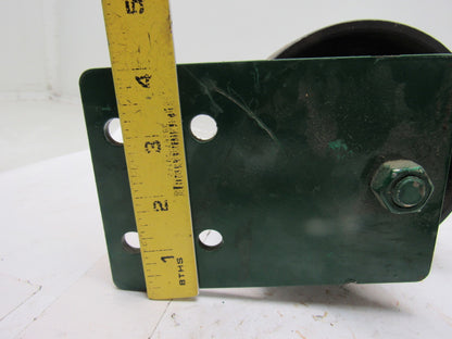 Dematic 5-1/2" x 2-5/8" Crowned Face End Roller 1-1/16" Hex Bore W/ Mount Lot/2