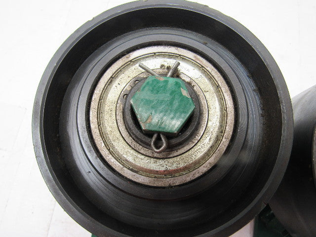 Dematic 5-1/2" x 2-5/8" Crowned Face End Roller 1-1/16" Hex Bore W/ Mount Lot/2