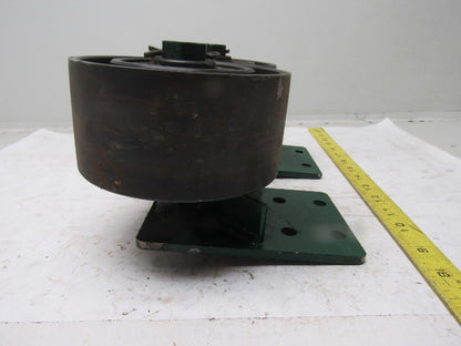Dematic 5-1/2" x 2-5/8" Crowned Face End Roller 1-1/16" Hex Bore W/ Mount Lot/2