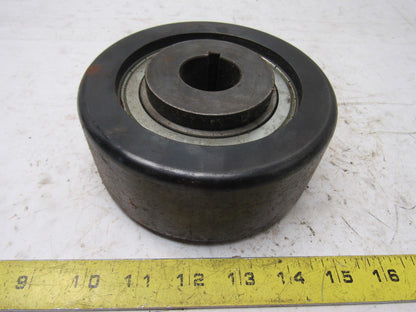 5-1/2" OD x 2-1/4" Crowned Face End Pulley 1-1/4" Keyed Bore