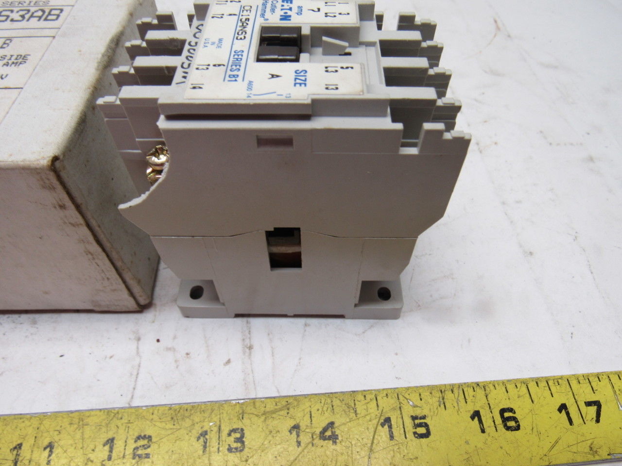 Cutler Hammer CE15BNS3AB Ser B1 3 Pole Open 600V 3Ph 7.5Hp MAX 120V Coil