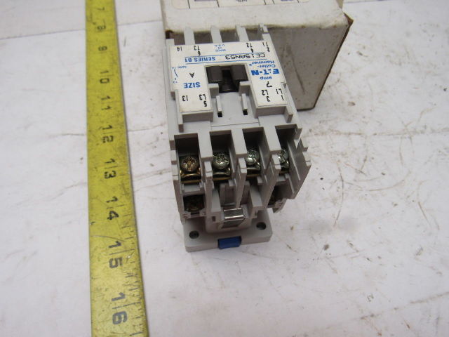 Cutler Hammer CE15BNS3AB Ser B1 3 Pole Open 600V 3Ph 7.5Hp MAX 120V Coil