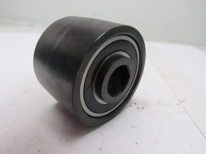 Dematic K040829AAA 3.75" OD Crowned Face End Roller 2-5/8" Wide 1-1/8" Hex Bore
