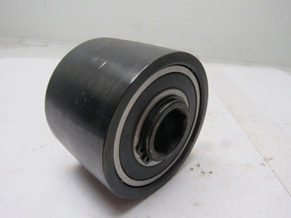 Dematic K040829AAA 3.75" OD Crowned Face End Roller 2-5/8" Wide 1-1/8" Hex Bore