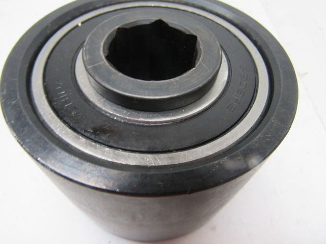 Dematic K040829AAA 3.75" OD Crowned Face End Roller 2-5/8" Wide 1-1/8" Hex Bore