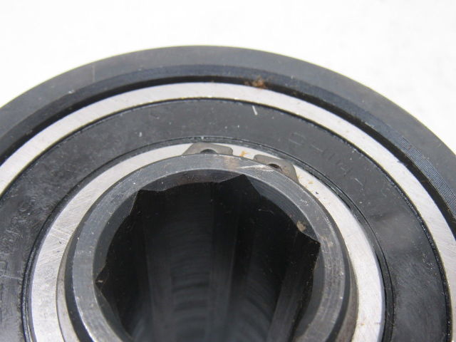 Dematic K040829AAA 3.75" OD Crowned Face End Roller 2-5/8" Wide 1-1/8" Hex Bore