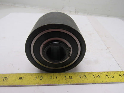 Dematic K040829AAA 3.75" OD Crowned Face End Roller 2-5/8" Wide 1-1/8" Hex Bore
