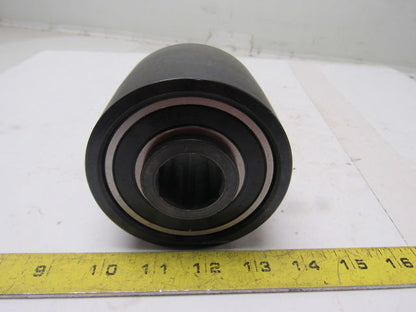 Dematic K040829AAA 3.75" OD Crowned Face End Roller 2-5/8" Wide 1-1/8" Hex Bore