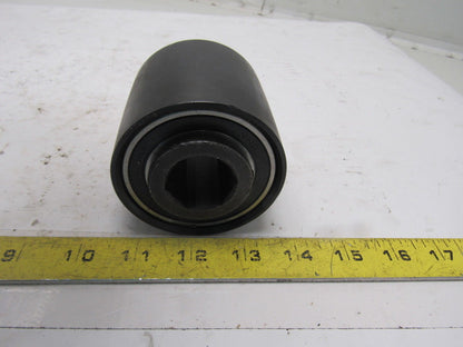 Dematic 0072513081 3" OD Crowned Face End Pulley 2.63 Wide 1-1/8" Hex Bore