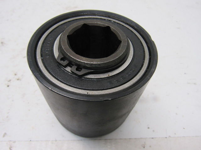 Dematic 0072513081 3" OD Crowned Face End Pulley 2.63 Wide 1-1/8" Hex Bore