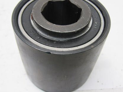 Dematic 0072513081 3" OD Crowned Face End Pulley 2.63 Wide 1-1/8" Hex Bore