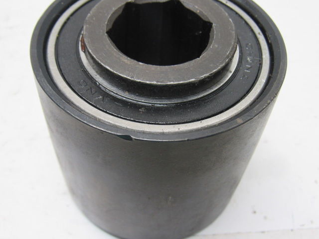 Dematic 0072513081 3" OD Crowned Face End Pulley 2.63 Wide 1-1/8" Hex Bore