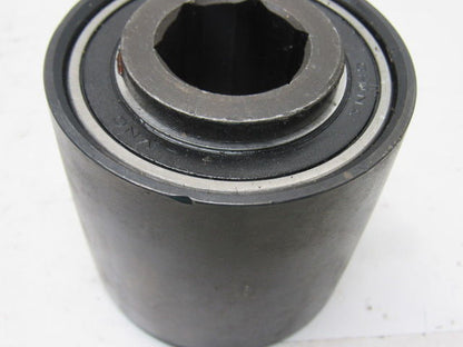 Dematic 0072513081 3" OD Crowned Face End Pulley 2.63 Wide 1-1/8" Hex Bore