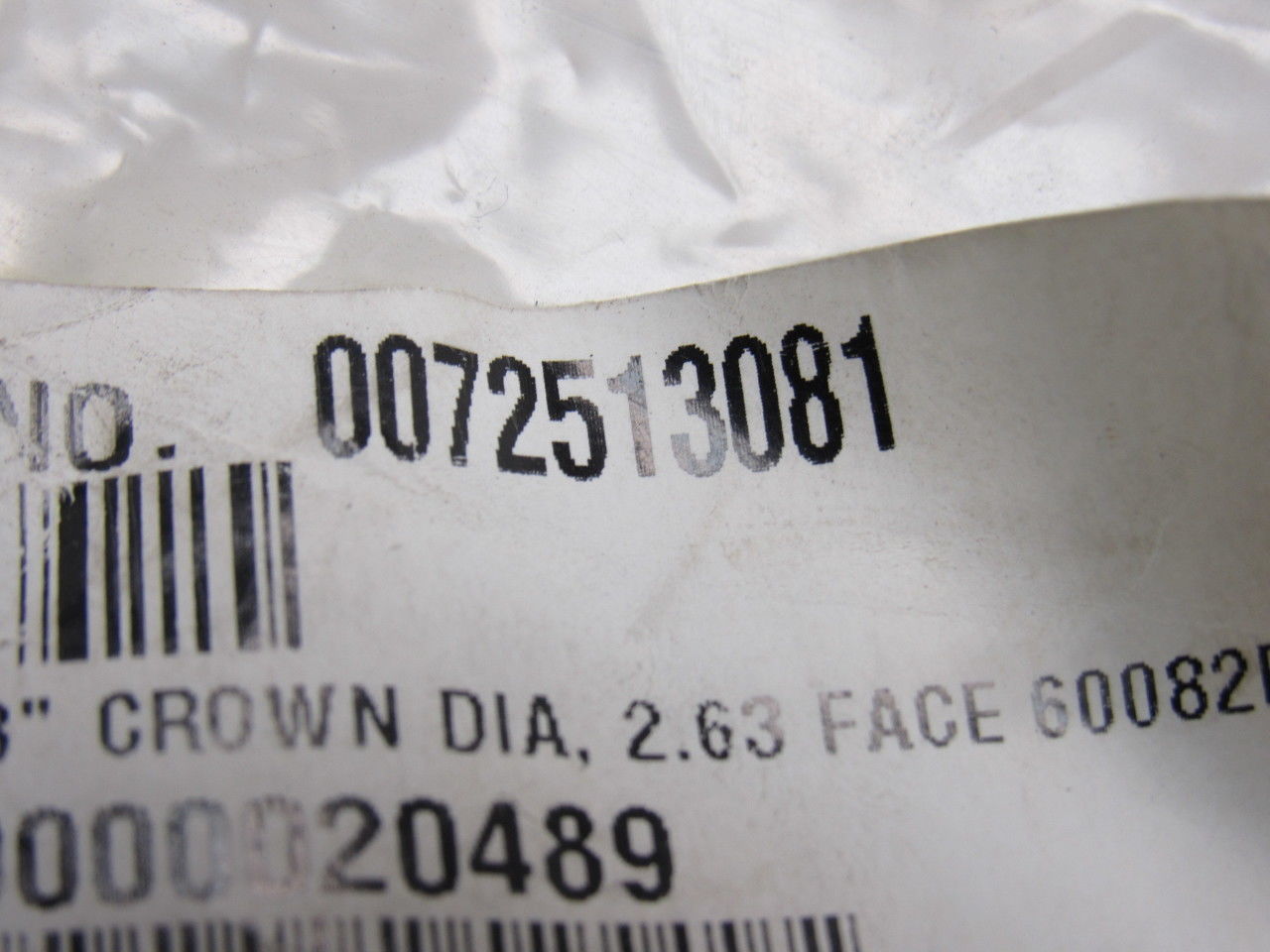 Dematic 0072513081 3" OD Crowned Face End Pulley 2.63 Wide 1-1/8" Hex Bore