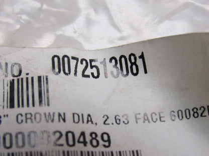 Dematic 0072513081 3" OD Crowned Face End Pulley 2.63 Wide 1-1/8" Hex Bore