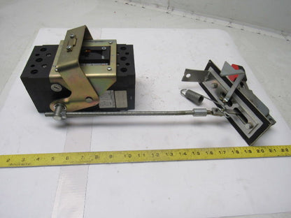 ABB UXAB 727131 R 103 3 Pole 20A Circuit Breaker 480VAC 500VDC W/Operator