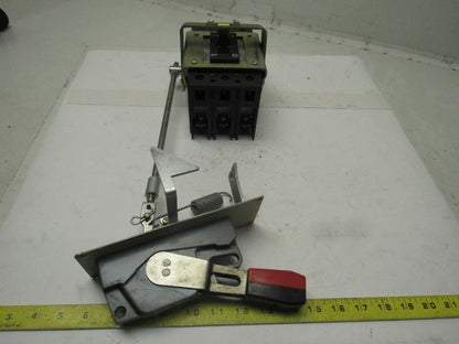 ABB UXAB 727131 R 103 3 Pole 20A Circuit Breaker 480VAC 500VDC W/Operator