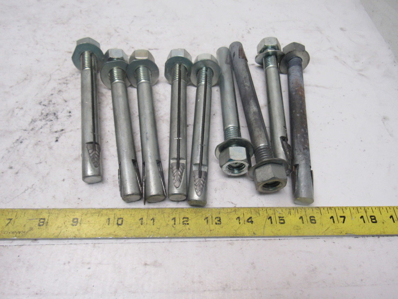 Wej-it 5/8" x 6" Expanding Wedge Concrete Anchors Lot Of 9