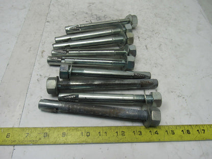 Wej-it 5/8" x 6" Expanding Wedge Concrete Anchors Lot Of 9