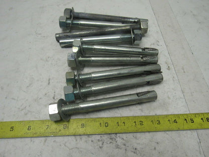 Wej-it 5/8" x 6" Expanding Wedge Concrete Anchors Lot Of 9