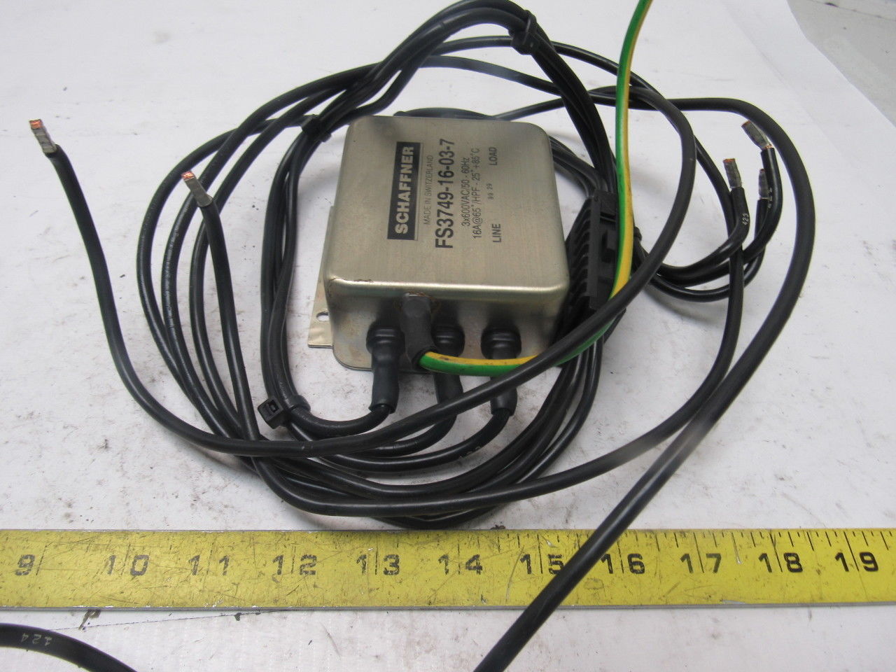 ABB Schaffner FS3749-16-03-7 Line Filter 3X600VAC 50/60 HZ