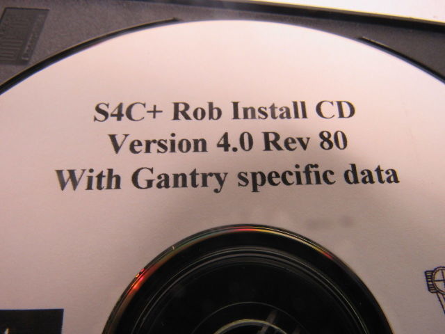 CIM Systems Robotics 4.0 Rev 80 S4C+Rob Install CD W/Gantry Specific Data