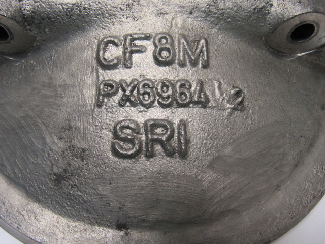 SRI 12" Butterfly Valve Disc CF8M PX6964 1-1/4" Shaft Size