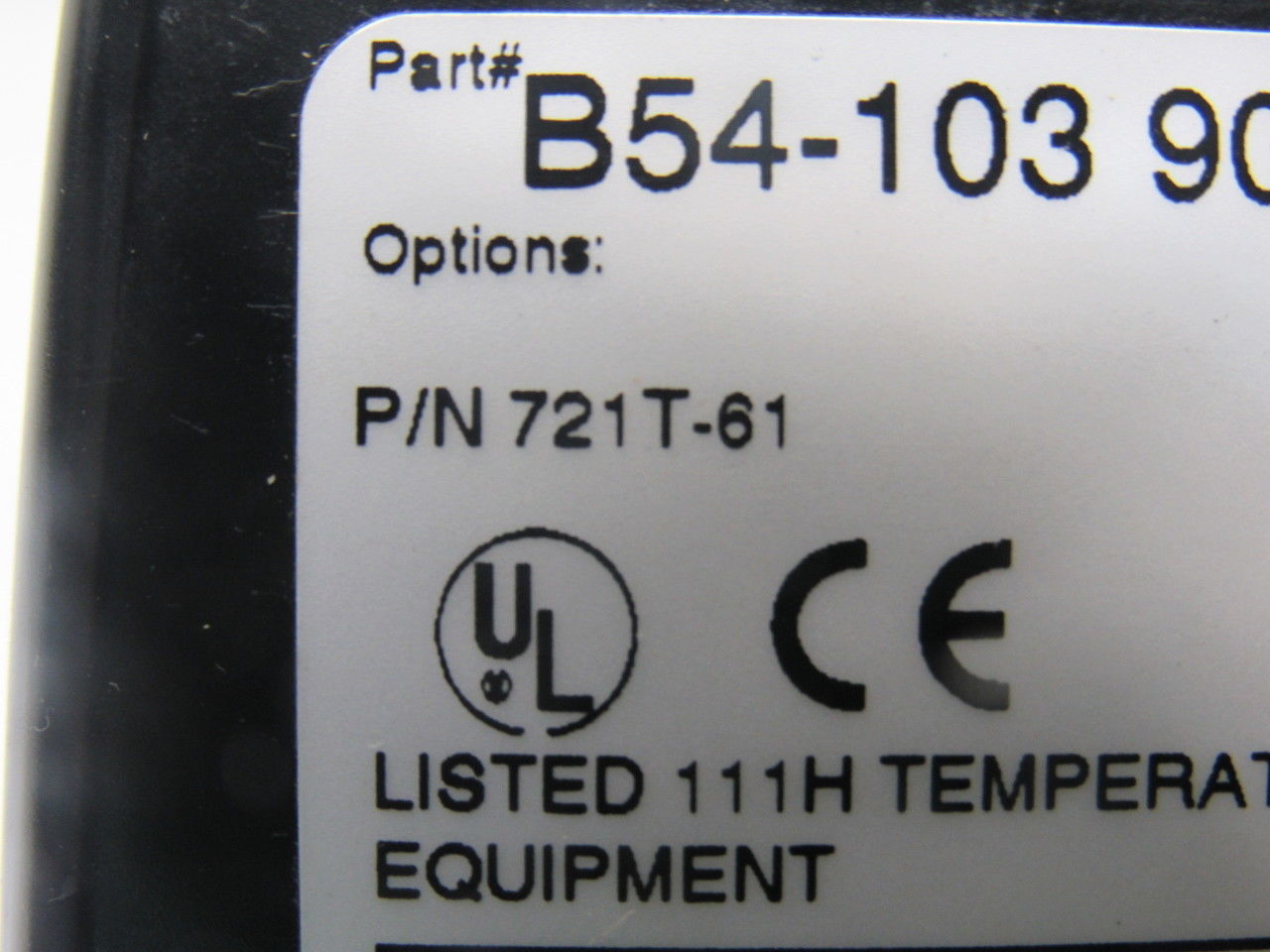 United Electric Controls 721T-81 Temperature Control