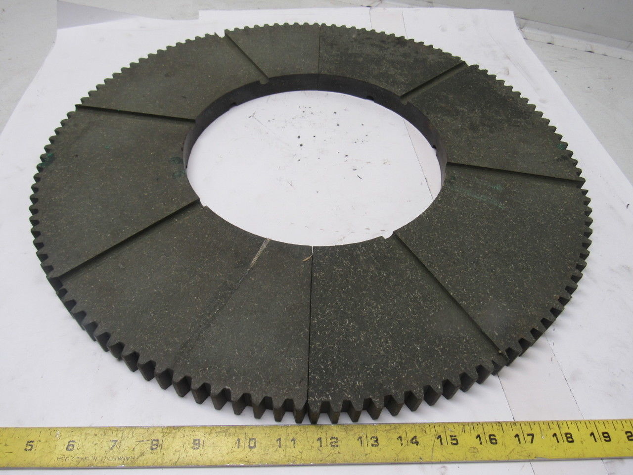 NF407 20" External Tooth 120T 10" ID 7/8" Thick Clutch Drive Wear Plate Lot/2