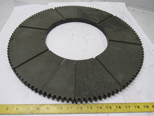 NF407 20" External Tooth 120T 10" ID 7/8" Thick Clutch Drive Wear Plate Lot/2