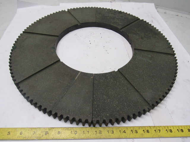 NF407 20" External Tooth 120T 10" ID 7/8" Thick Clutch Drive Wear Plate Lot/2