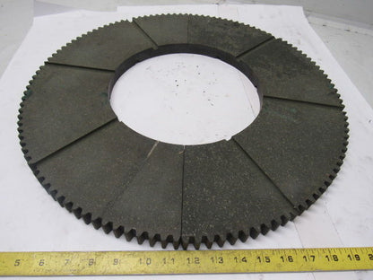 NF407 20" External Tooth 120T 10" ID 7/8" Thick Clutch Drive Wear Plate Lot/2