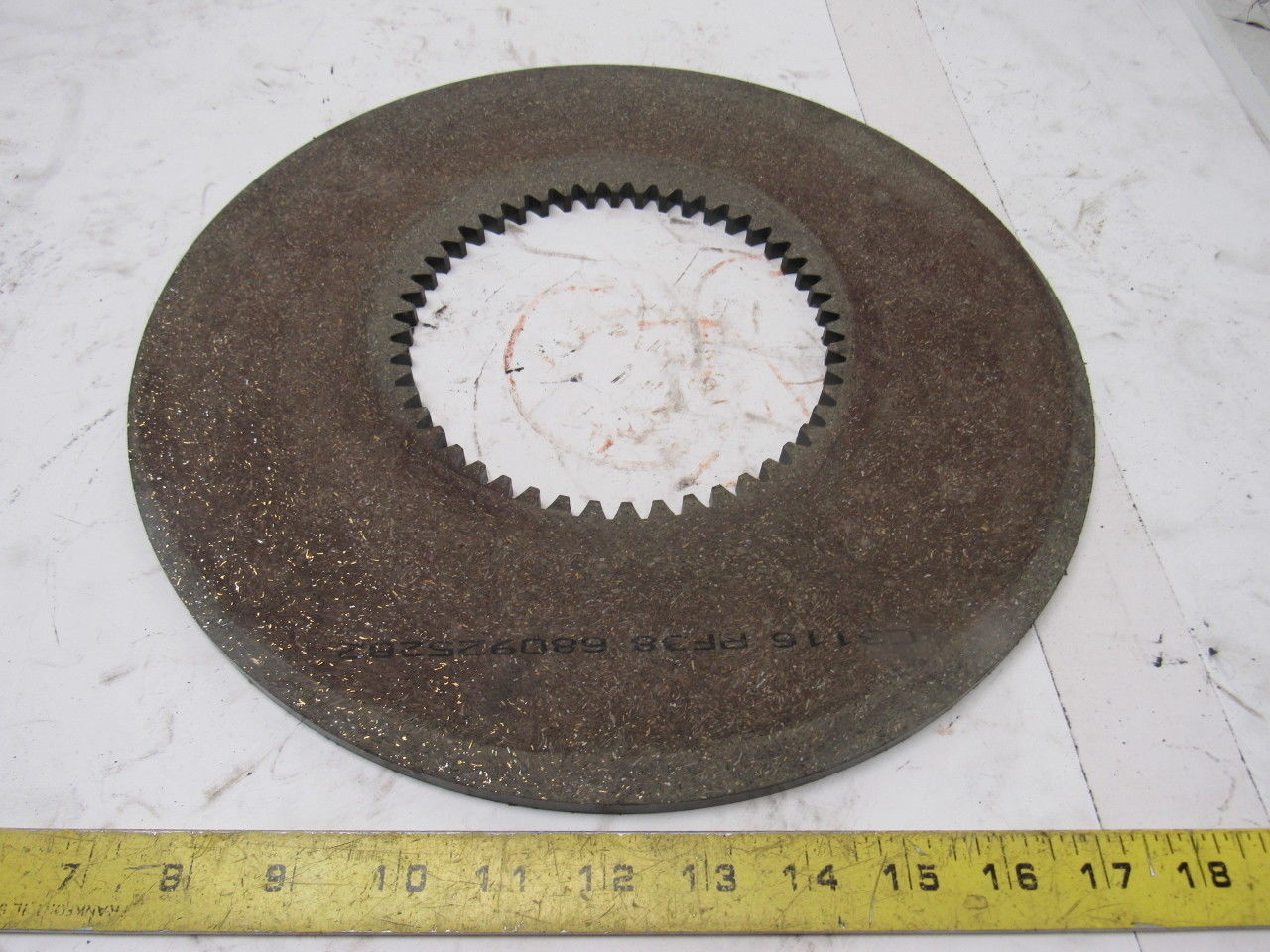C3116 RF38 13" OD 5-3/4" ID Internal Tooth 48T .314" Thick Clutch Friction Disc