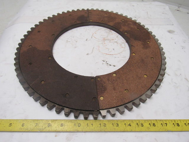 17" OD 9-1/4" ID External Tooth 68T .625" Thick Clutch Friction Disc Drive Ring