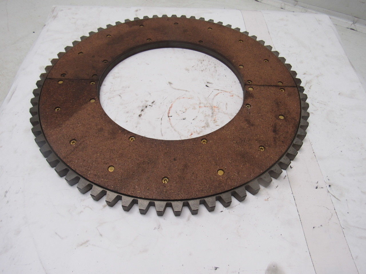17" OD 9-1/4" ID External Tooth 68T .625" Thick Clutch Friction Disc Drive Ring