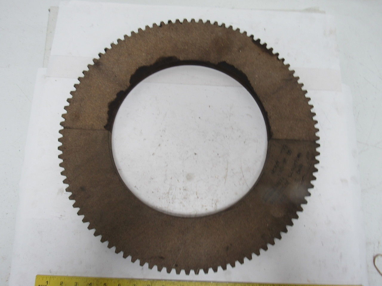 2497-X 19-7/16" OD 12" ID External Tooth 96T .875" Thick Clutch Friction Disc