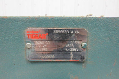 Dodge S262-15 15:1 Ratio 1750RPM 2.24Hp Input 117RPM LH Output Gear Reducer