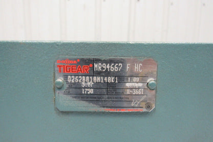 Dodge Q252B010M140K1 10:1 1750RPM 3.17Hp Input 175RPM LH Output Gear Reducer