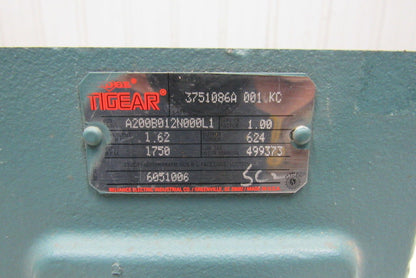 Dodge A200B012N000L1 12:1 1750RPM 1.62Hp Input 146RPMRH Output Gear Reducer