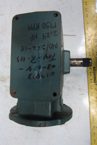 Dodge 140/262-15 15:1 Ratio 1750RPM 2.24Hp Input 117RPM RH Output Gear Reducer