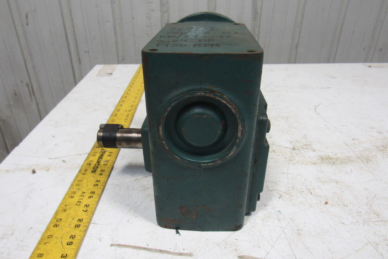 Dodge 140/262-15 15:1 Ratio 1750RPM 2.24Hp Input 117RPM RH Output Gear Reducer