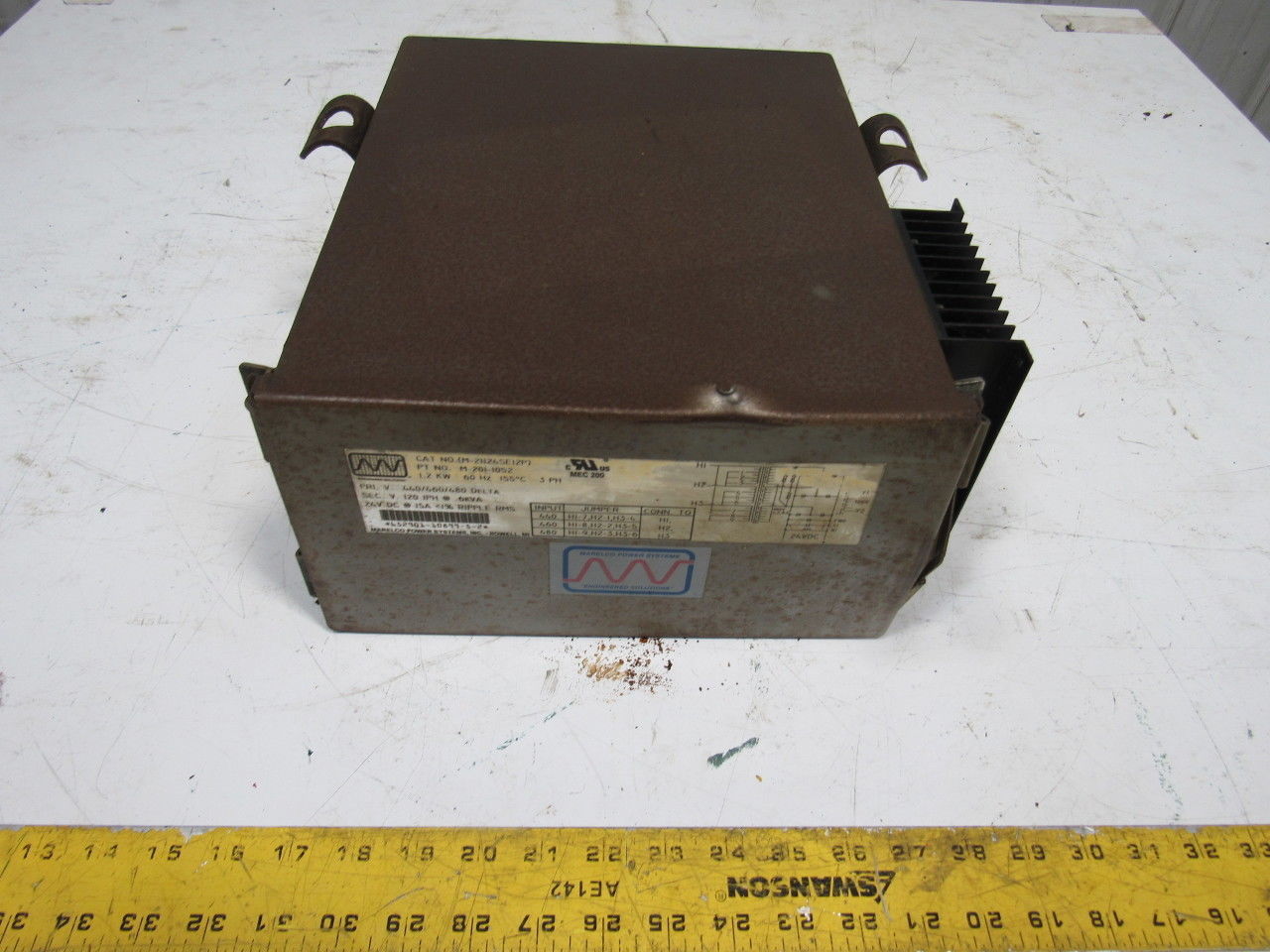 Marelco Power Systems M-201-1052 1.2KVA Transformer 480V Pri 120V/24VDC