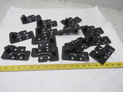 Dematic 091501-A45312 Sortation Conveyor Slat Carrier Right Hand Plate Lot Of 14