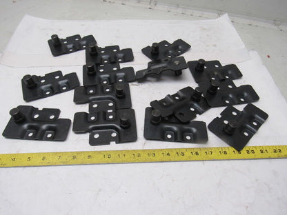 Dematic 091501-A45312 Sortation Conveyor Slat Carrier Right Hand Plate Lot Of 14